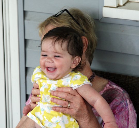 Julia smiles